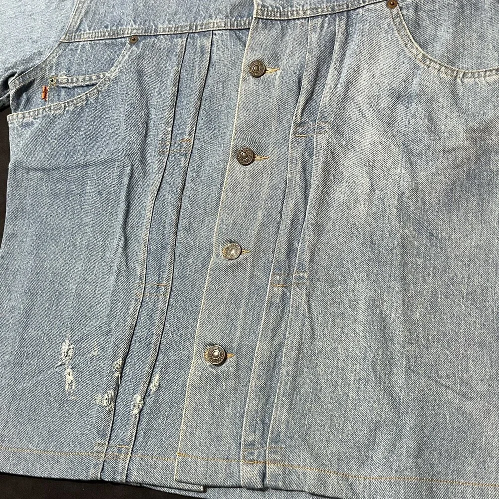 Levis Orange Tab Jacket Pleated Type Two Vintage Western Rodeo Levi Denim 1970s